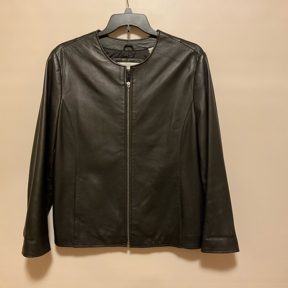 Valerie Stevens Black Lambskin Jacket